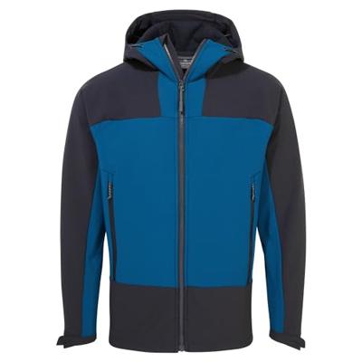 Craghoppers CEL005 Expert Active Hooded Softshell - Poseidon Blue/Dark Navy - L