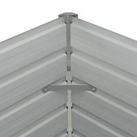 VidaXL Plantenbak verhoogd 160x80x77 cm gegalvaniseerd staal bruin - thumbnail