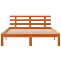 Bedframe zonder matras massief grenenhout wasbruin 120x190 cm - thumbnail