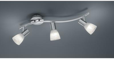Trio Moderne plafondspotLevisto 3-lichts nikkel mat - 871010307