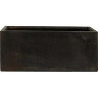 Ter Steege Static rechthoekige plantenbak 65x22x22 cm zwart - thumbnail