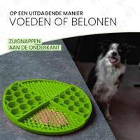 Eat Slow Live Longer Lick Mat Dimensions Circle  Green - thumbnail