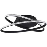 LED Plafondlamp - Plafondverlichting - Trion Lenas - 27W - Natuurlijk Wit 4000K - Dimbaar - Rond - Mat Zwart - Metaal - thumbnail