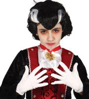 Witte kinder handschoenen 17 cm - thumbnail