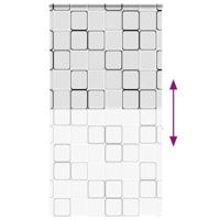 Doucherolgordijn met cassette 140x240 cm stofbreedte 136 cm - thumbnail