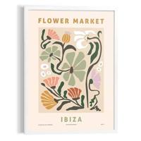 Reinders - Ibiza Flower Market - Schilderij 70x50cm Wit - thumbnail