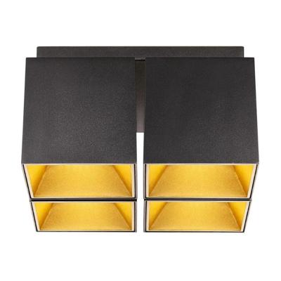 Nordlux OpbouwspotEthan zwart vierkant - 2110430103