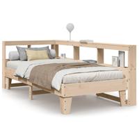 Bed met boekenkast zonder matras massief grenenhout 90x190 cm - thumbnail