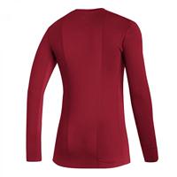 adidas TechFit Ondershirt Lange Mouwen Rood - thumbnail