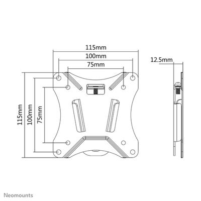 TV houder Neomounts NM-W25BLACK 10" 30" 25 kg - thumbnail