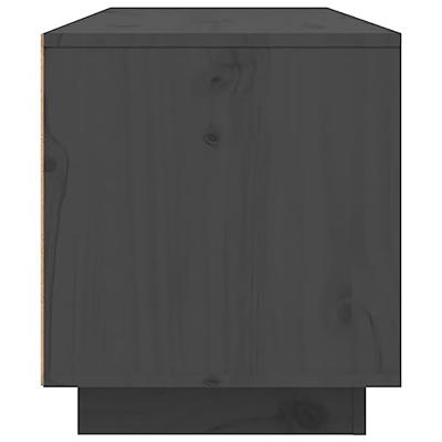 Tv-meubel 80x35x40,5 cm massief grenenhout grijs