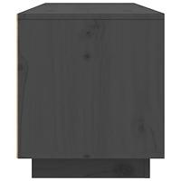 Tv-meubel 80x35x40,5 cm massief grenenhout grijs - thumbnail