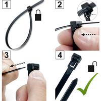 Werkzeyt Colson Bandje 150+280+300 Zwart 75S - B20451 - thumbnail