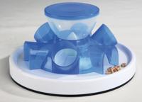 TRIXIE CAT ACTIVITY TUNNEL FEEDER DENKSPEL ROOD / WIT 28X14 CM - thumbnail
