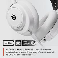 Steelseries ARCTIS NOVA 7X WHITE Headset Draadloos Hoofdband Gamen Bluetooth Wit - thumbnail