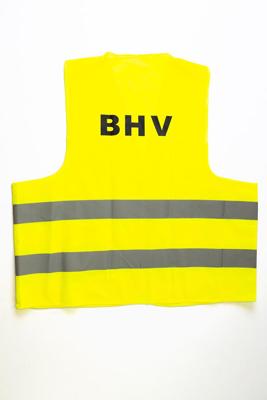 Veiligheidsvest Leina met opdruk "BHV " geel Veiligheidsvest Leina met opdruk "BHV " geel