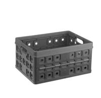 Sunware Square vouwkrat 32L antraciet - thumbnail
