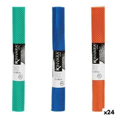 Antislipmat Kinvara Blauw Rubber Plastic 45 x 100 cm 45 x 0,01 x 100 cm 5 x 45 x 5 cm (24 Stuks)