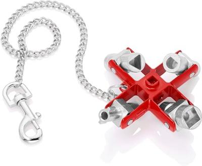 Knipex Universele sleutel voor alle standaard schakelkasten en afsluitsystemen 90 mm - 001106
