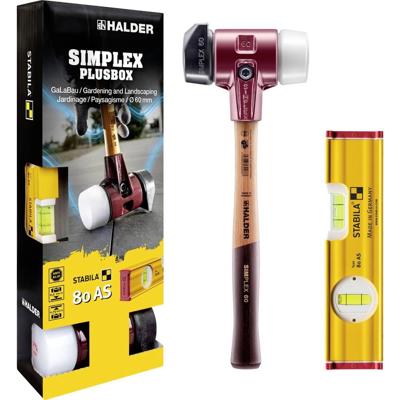 Halder SIMPLEX-Plusbox Galabau 3027s024 Kunststof hamer Middelhard, Zacht 1880 g 157 mm 2 stuk(s)