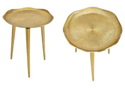 Tafel van goudkleurig metaal (B/H/D) 40x47x40 cm