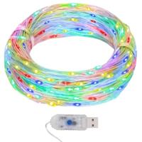 VidaXL Lichtsnoer met 400 microled's meerkleurig 8 functies 40 m - thumbnail