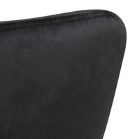 Bendt Eetkamerstoel 'Myla' Velvet, kleur Zwart - thumbnail