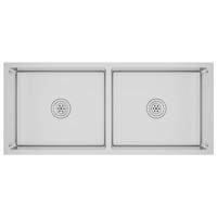 VidaXL Gootsteen handgemaakt roestvrij staal - thumbnail