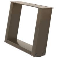 Salontafelpoten 2 st U-vormig 40x(30-31) cm staal naturel - thumbnail