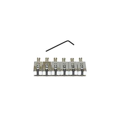 Graph Tech PG 8220 0C String Saver PRS Style Saddles 6-String Geborsteld Staal Saddles, Chroom (6 stuks)