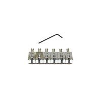 Graph Tech PG 8220 0C String Saver PRS Style Saddles 6-String Geborsteld Staal Saddles, Chroom (6 stuks) - thumbnail