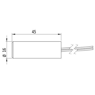Picotronic Lasermodule Kruislijn Rood 2 mW CB635-2-3(16x45)