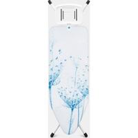 Brabantia Strijkplank C, 124x45 cm Cotton Flower met solide strijkijzerhouder - White - thumbnail