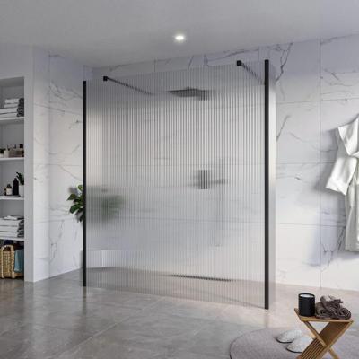 Fortifura Galeria Vrijstaande Inloopdouche - 180x200cm - Helder geribbeld - antikalk - 8mm veiligheidsglas - 2 zijwanden 40cm - wandsteunen en hoekprofielen - Zwart mat SW927767 2x/SW797957/SW797948 2x/SW358025 2x Fortifura Galeria Vrijstaande Inloopdouche - 180x200cm - Helder geribbeld - antikalk - 8mm veiligheidsglas - 2 zijwanden 40cm - wandsteunen en hoekprofielen - Zwart mat SW927767 2x/SW797957/SW797948 2x/SW358025 2x