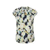 comma gebloemde top donkerblauw/geel/groen - thumbnail