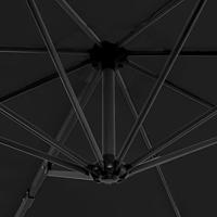 VidaXL Zweefparasol met aluminium paal 300 cm antracietkleurig - thumbnail