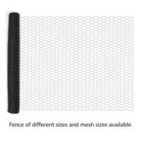 VidaXL Hexagon hek grijs 1,4 x 100 m pvc - thumbnail