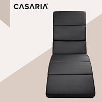 Ligbank Londen Zwart met Massage en Verwarmingsfunctie - thumbnail