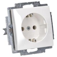 Busch-Jaeger 20 EUC-914 Wandcontactdoos met randaarde Inzetstuk Busch-balance SI Alpine-wit 1 stuk(s) - thumbnail