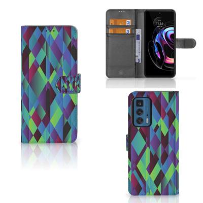 Motorola Edge 20 Pro | Book Case | Abstract Green Blue
