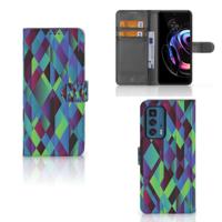 Motorola Edge 20 Pro | Book Case | Abstract Green Blue - thumbnail