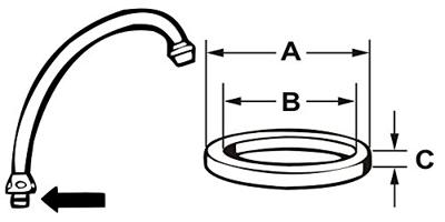 Cornat Pe-Klemring Voor Zwenkuitloop (4St) - TEC351300