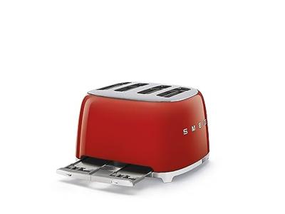 Smeg TSF03RDEU broodrooster 4x4, rood