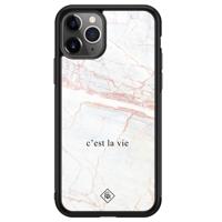 iPhone 11 Pro Max glazen hardcase - C'est la vie - thumbnail