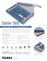 Papiersnijder Dahle 560 A4 Blauw Staal - thumbnail