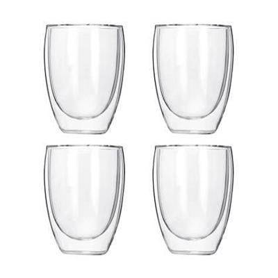 Krumble Koffie glas dubbelwandig 300ml - set van 4 Krumble Koffie glas dubbelwandig 300ml - set van 4