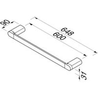 Geesa Wynk Handdoekrek 64.8cm Chroom 914507-02-60 - thumbnail