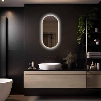 LoXa - Ovale Badkamerspiegel Aurelia met LED 40x80 - Dimbaar - Condensvrij vlak - Moderne spiegel - Duurzame kwaliteit LoXa - Ovale Badkamerspiegel Aurelia met LED 40x80 - Dimbaar - Condensvrij vlak - Moderne spiegel - Duurzame kwaliteit