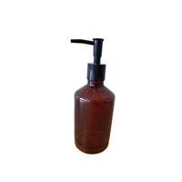 Zeepdispenser glas bruin - thumbnail