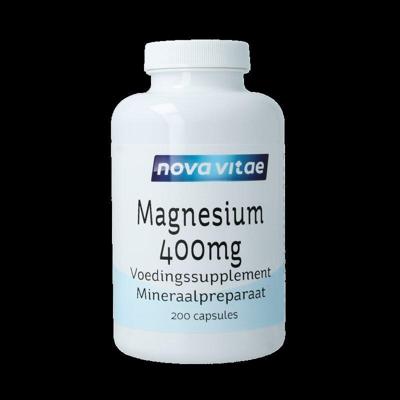 Nova Vitae Magnesium 400 mg 200 Vegetarische capsules